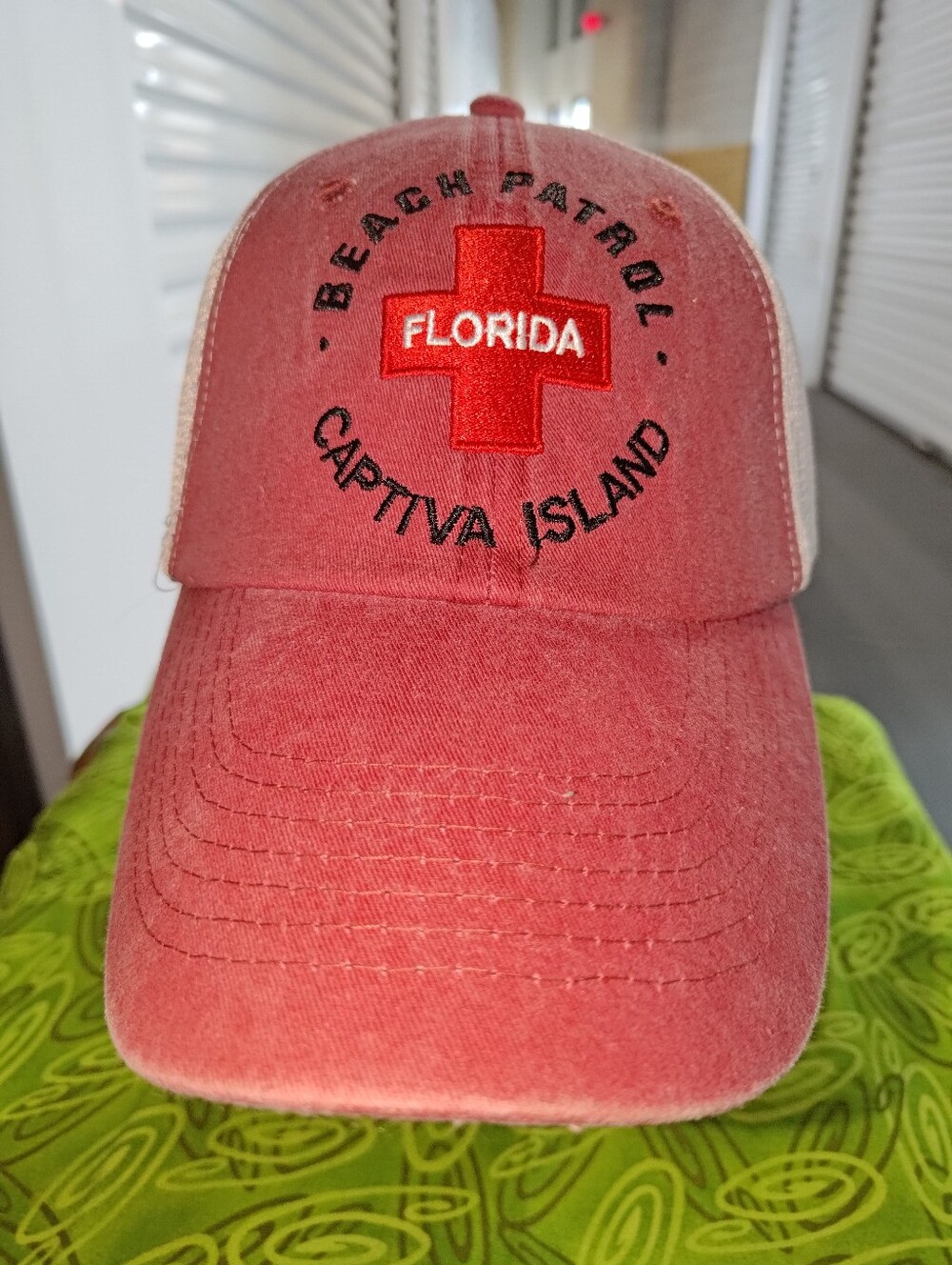 Beach Patrol Captiva Island Florida Embroidered Logo Trucker Snapback Hat Cap OS